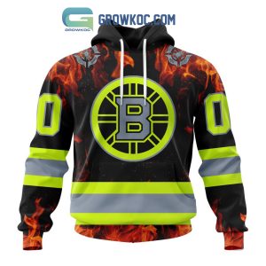 Boston Bruins Honoring Firefighters Hoodie Shirts
