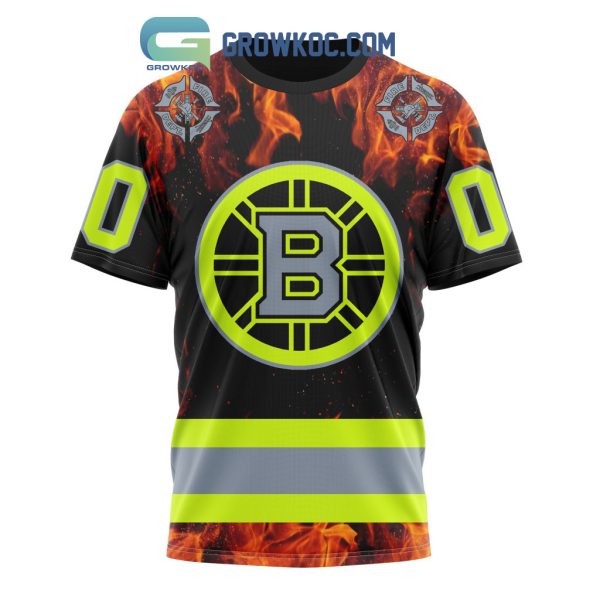 Boston Bruins Honoring Firefighters Hoodie Shirts