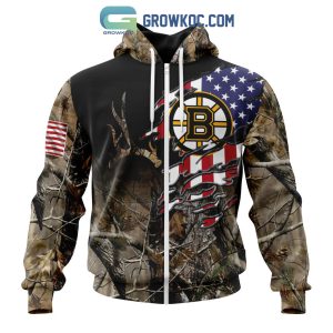Boston Bruins NHL Special Camo Realtree Hunting Personalized Hoodie T Shirt