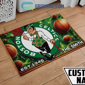 Boston Celtics Est. 1946 Happy St. Patrick’s Day Personalized Doormat