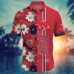 Boston Red Sox Summer Flower Hawaii Shirts