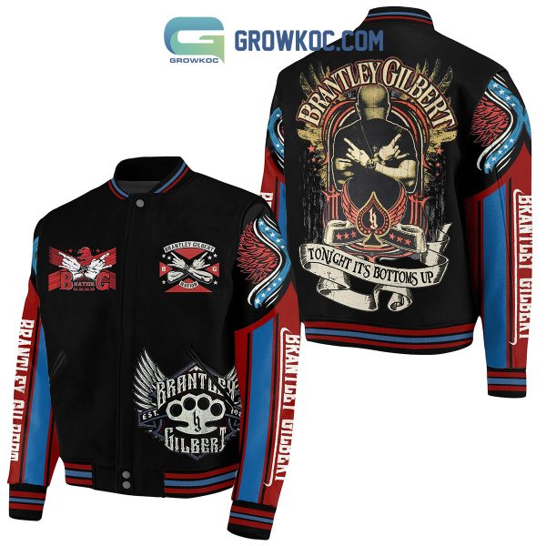 Brantley Gilbert Bottoms Up  Baseball Jacket