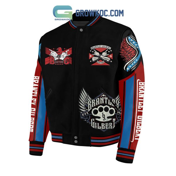 Brantley Gilbert Bottoms Up  Baseball Jacket