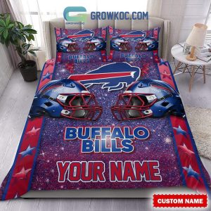 Buffalo Bills Star Wall Personalized Fan Bedding Set