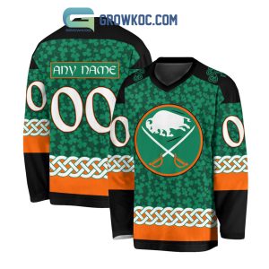 Buffalo Sabres St.Patrick’s Day Personalized Long Sleeve Hockey Jersey