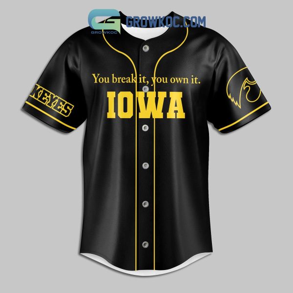 Caitlin Clark Iowa Hawkeyes Black Version Fan Baseball Jersey