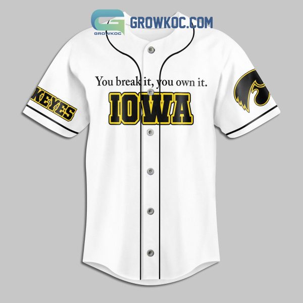 Caitlin Clark Iowa Hawkeyes Fan Baseball Jersey White Version