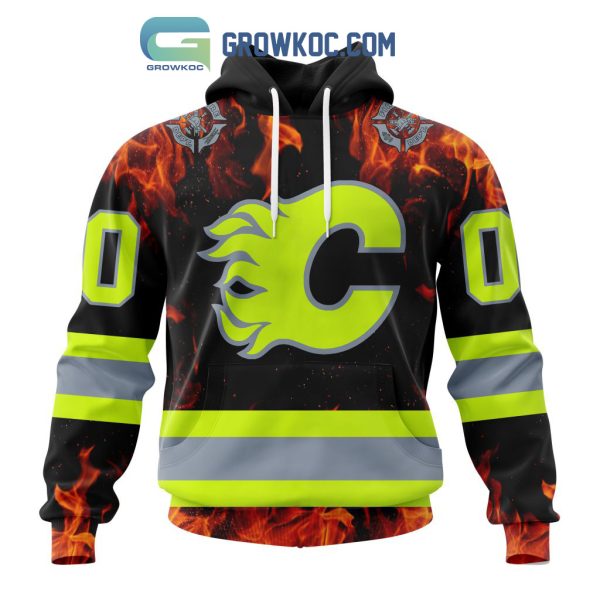 Calgary Flames Honoring Firefighters Hoodie Shirts