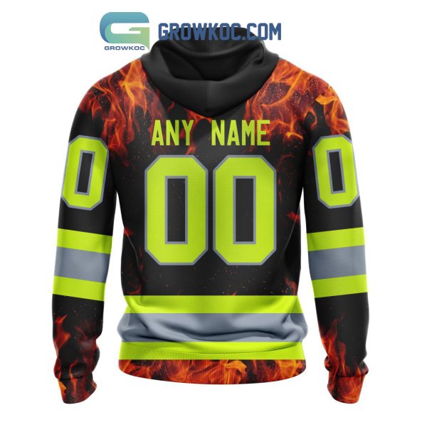 Calgary Flames Honoring Firefighters Hoodie Shirts