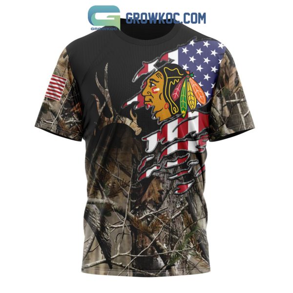Chicago Blackhawks NHL Special Camo Realtree Hunting Personalized Hoodie T Shirt