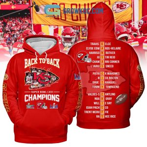Chiefs Back To Back Super Bowl Champions Hoodie T Shirt