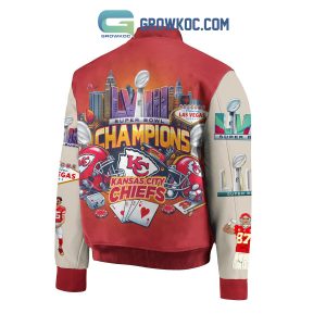 Chiefs Super Bowl LVIII Champions Baseball Jacket