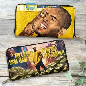 Chris Brown Can’t Do Nothing Fan Purse Wallet