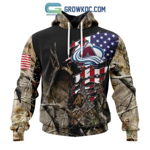 Colorado Avalanche NHL Special Camo Realtree Hunting Personalized Hoodie T Shirt