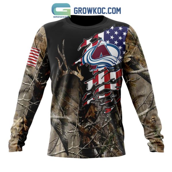 Colorado Avalanche NHL Special Camo Realtree Hunting Personalized Hoodie T Shirt