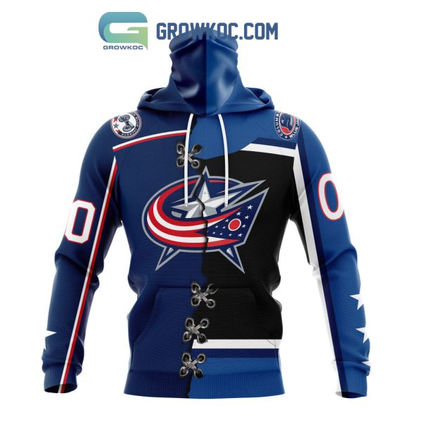 Columbus Blue Jackets Mix Reverse Retro Personalized Hoodie Shirts