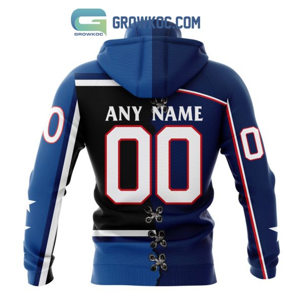 Columbus Blue Jackets Mix Reverse Retro Personalized Hoodie Shirts