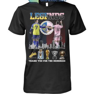 Cristiano Ronaldo Leo Messi CR7 Legend T Shirt
