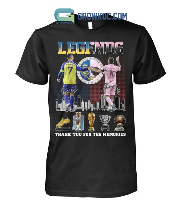 Cristiano Ronaldo Leo Messi CR7 Legend T Shirt