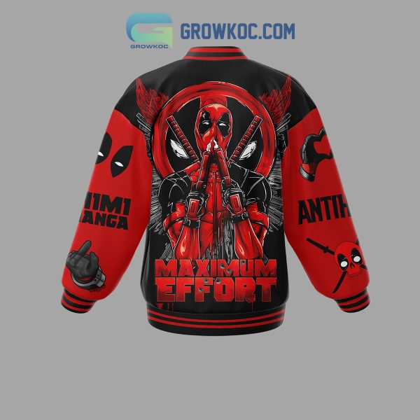 Deadpool Marvel Anti Hero Baseball Jacket