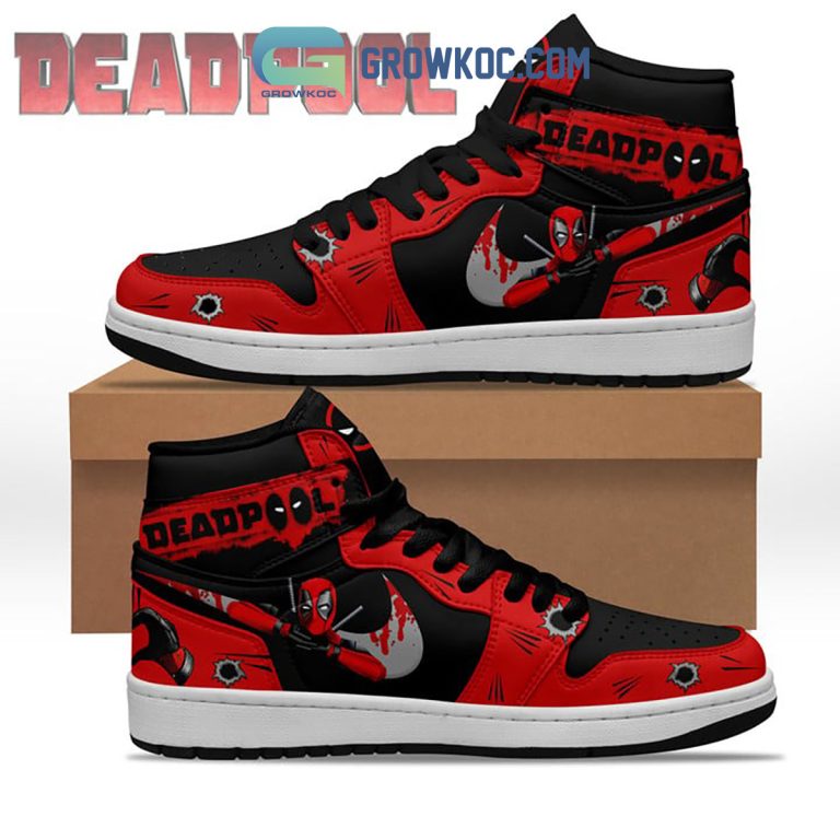 Deadpool Marvel Disney Air Jordan 1 Shoes - Growkoc