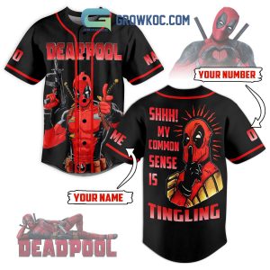 Deadpool Dead Inside But Jolly AF Personalized Baseball Jersey