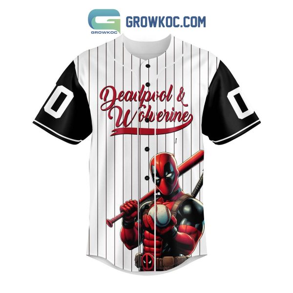 Deadpool Marvel Wolverine Fan Love Personalized Baseball Jersey