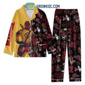 Deadpool See You In Hell Yellow Version Polyester Pajamas Set