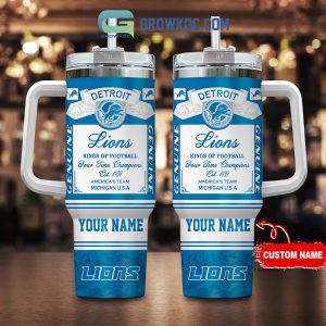 Detroit Lions Kings of Football Personalized 40oz Tumbler