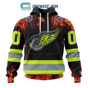 Detroit Red Wings Honoring Firefighters Hoodie Shirts