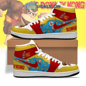 Donkey Kong Banana Yellow Version Love Air Jordan 1 Shoes