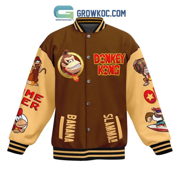 Donkey Kong Game Over Baseball Jacket