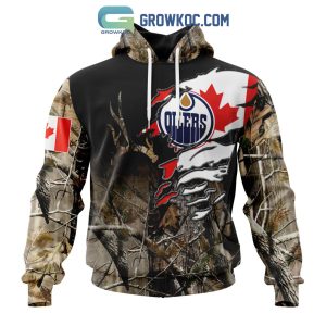 Edmonton Oilers NHL Special Camo Realtree Hunting Personalized Hoodie T Shirt
