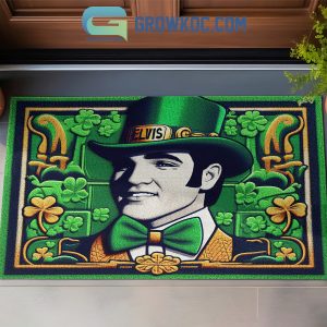 Elvis Presley Happy St. Patrick’s Day Doormat