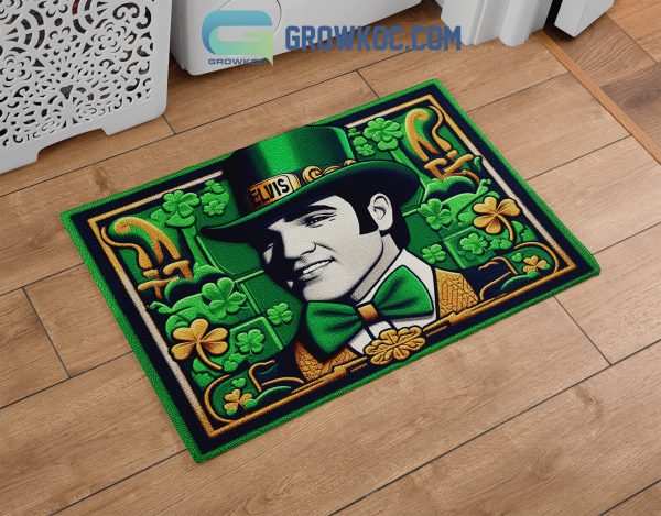 Elvis Presley Happy St. Patrick’s Day Doormat