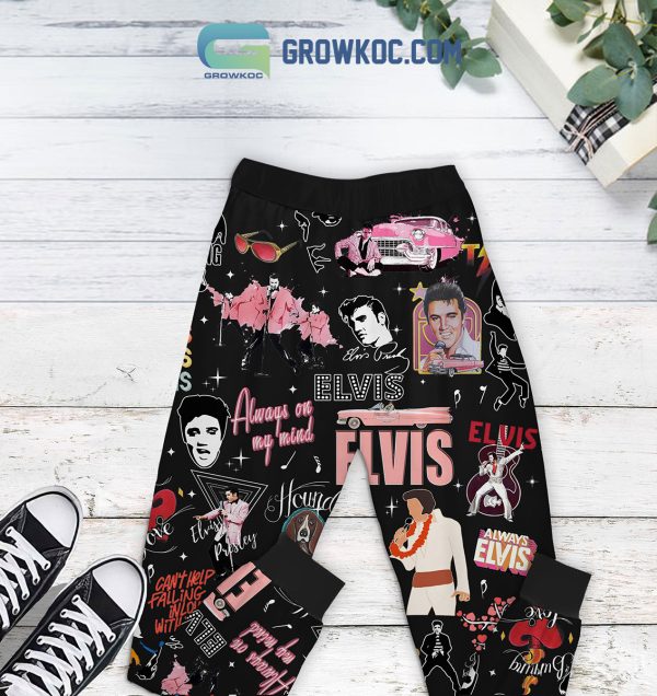 Elvis Presley Mentally Dating Elvis Fleece Pajamas Set