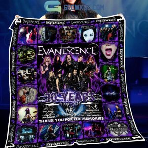 EvaneScence 30 Years 1994 2024 Memories Fleece Blanket Quilt