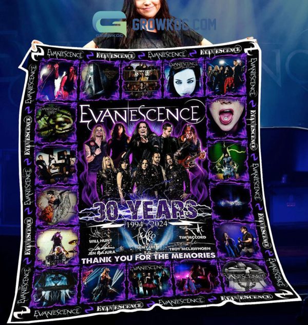 EvaneScence 30 Years 1994 2024 Memories Fleece Blanket Quilt