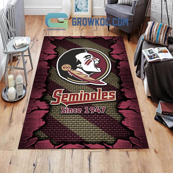 Florida State Seminoles Football Team Living Room Rug