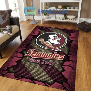 Florida State Seminoles Football Team Living Room Rug