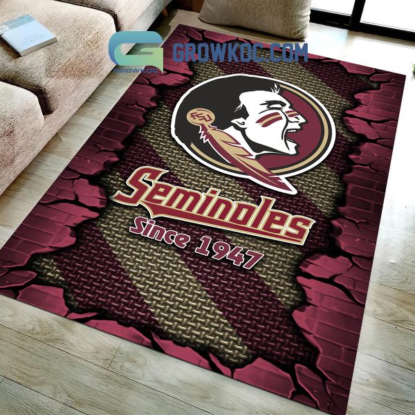 Florida State Seminoles Football Team Living Room Rug