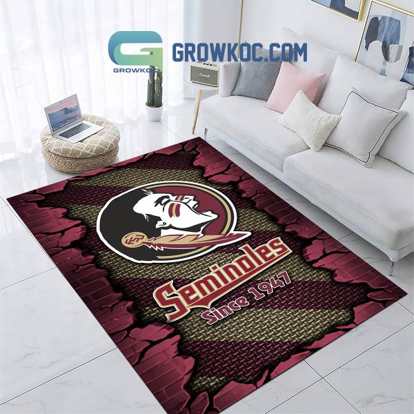 Florida State Seminoles Football Team Living Room Rug