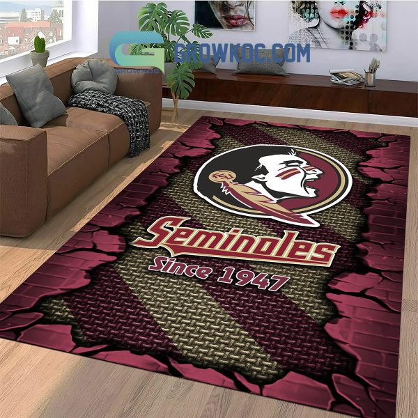 Florida State Seminoles Football Team Living Room Rug