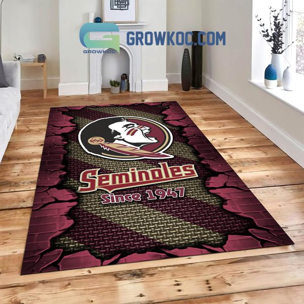 Florida State Seminoles Football Team Living Room Rug