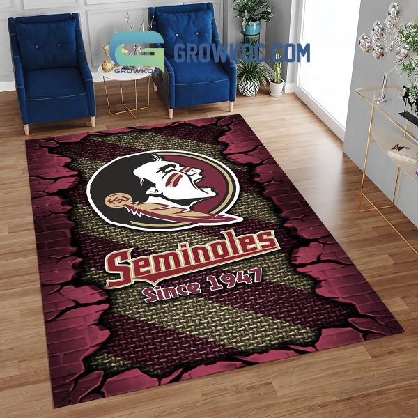 Florida State Seminoles Football Team Living Room Rug