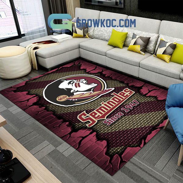 Florida State Seminoles Football Team Living Room Rug