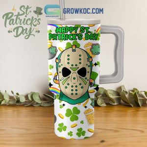 Friday The 13th Jason Voorhees St. Patrick’s Day Fan 40oz Tumbler