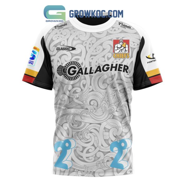 Gallagher Chiefs Personalized 2024 Away Super Rugby Fan Hoodie Shirts