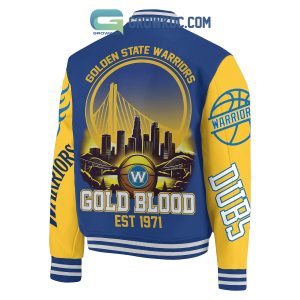 Golden State Warriors Gold Blood Fan Baseball Jacket
