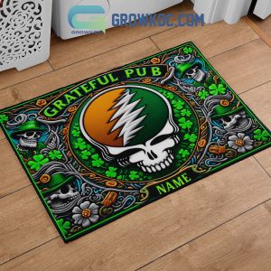 Grateful Dead Irish Spirit Happy St. Patrick’s Day Personalized Doormat